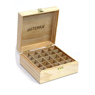DOTERRA CAJA DE MADERA CON LOGO GRABADO