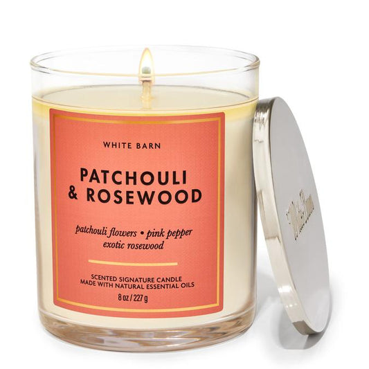B&BW vela pequeña patchouli & rosewood