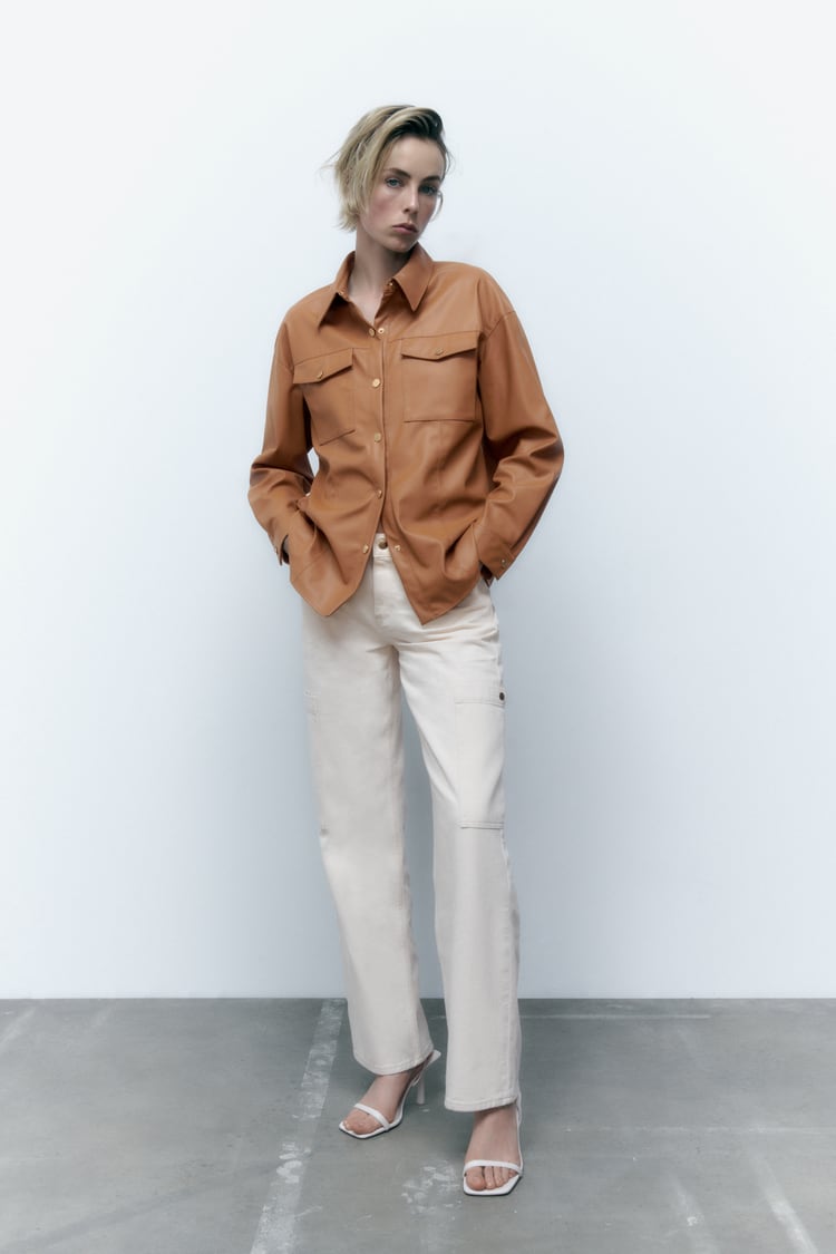 Leather Overshirt