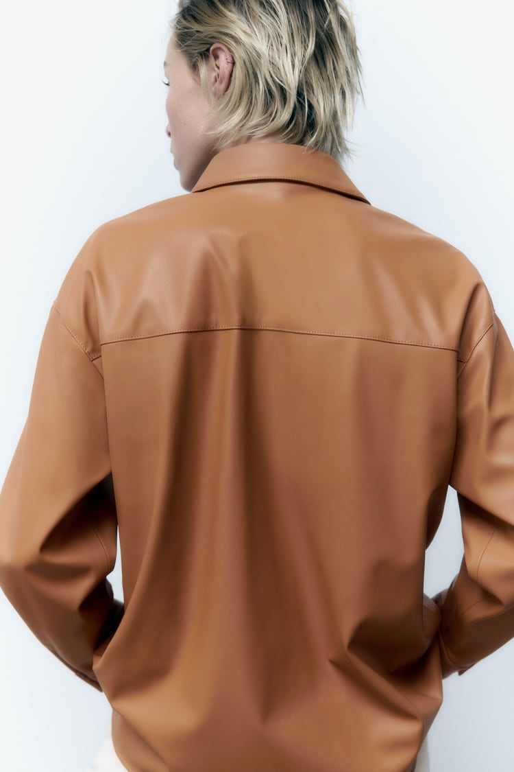 Leather Overshirt