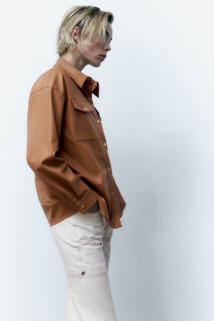 Leather Overshirt
