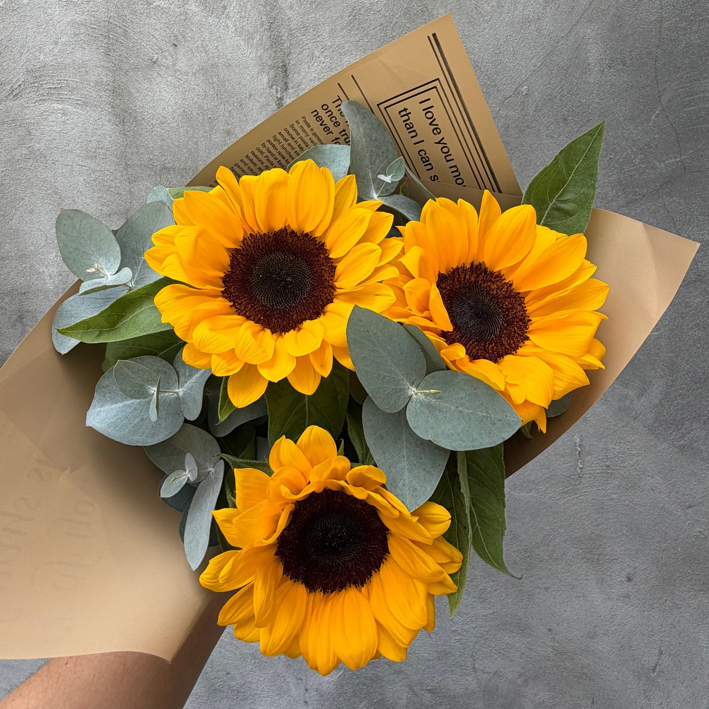 Girasoles arreglados